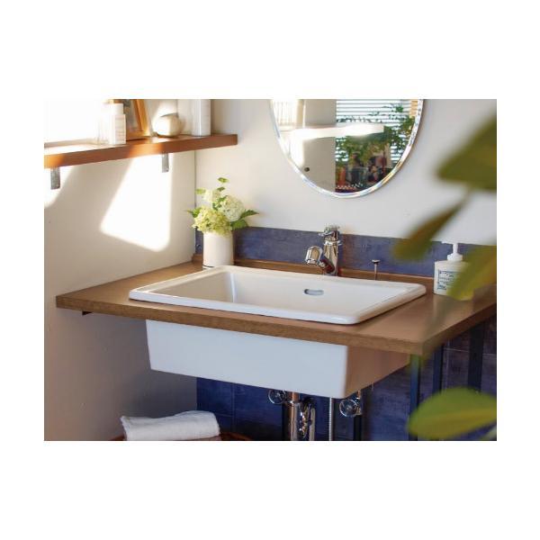 新品未使用品　essence 洗面器　L−Rectangle E274240 essence 洗面ボウル エッセンス Lレクタングル E274240 大型 深