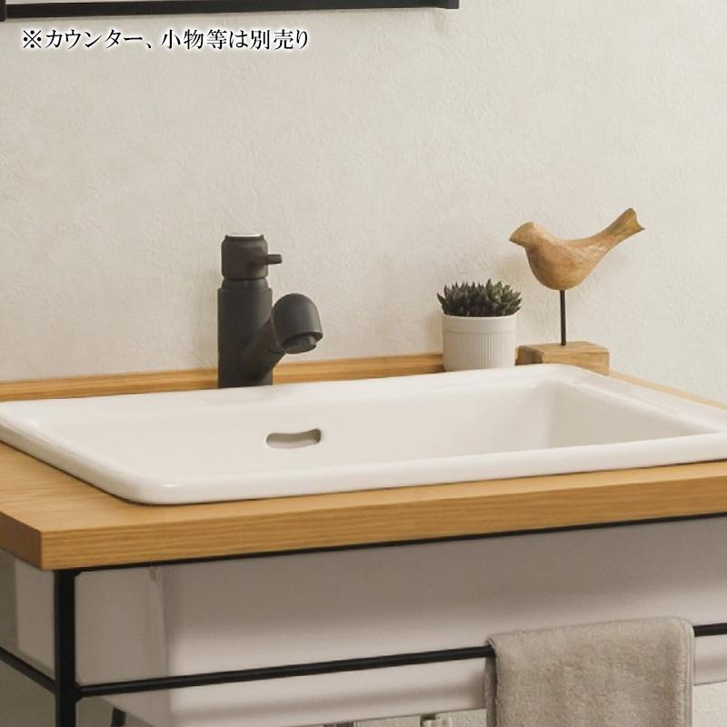 洗面台 洗面ボウル Lレクタングル洗面器 エッセンス 3点セット