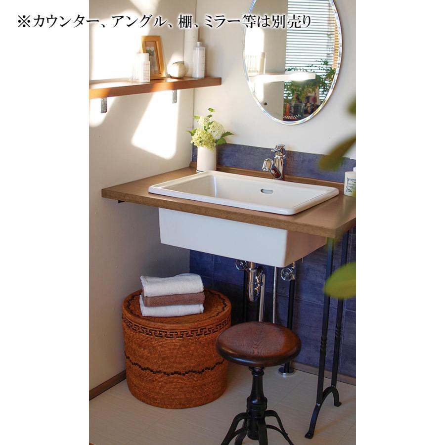 洗面台 洗面ボウル Lレクタングル洗面器 エッセンス 3点セット