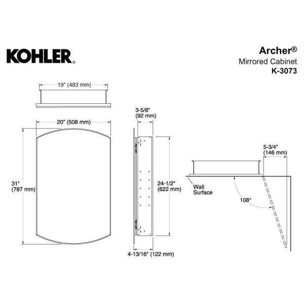 KOHLER（コーラー） 在庫あり 正規輸入品 ミラーキャビネット