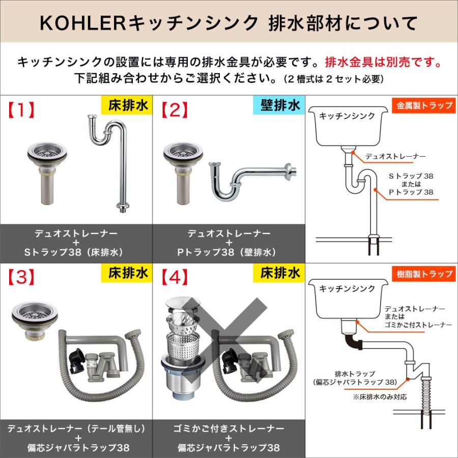専用！ 住宅設備 正規輸入品 KOHLER キッチンシンク おしゃれ コーラー