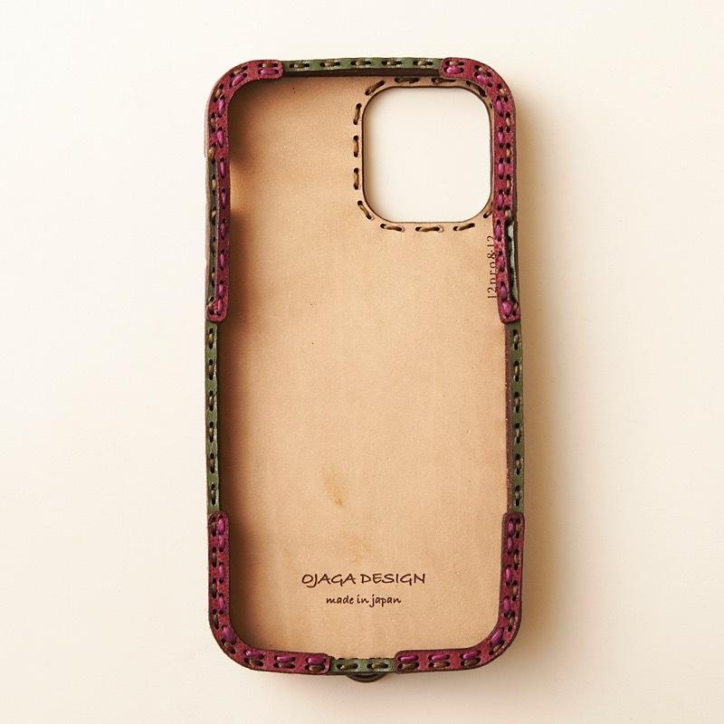 新品 Universal made × OJAGA DESIGN 本革 オジャガ ojaga design（オジャガデザイン） レザーiPhone12/12Proケース 5color