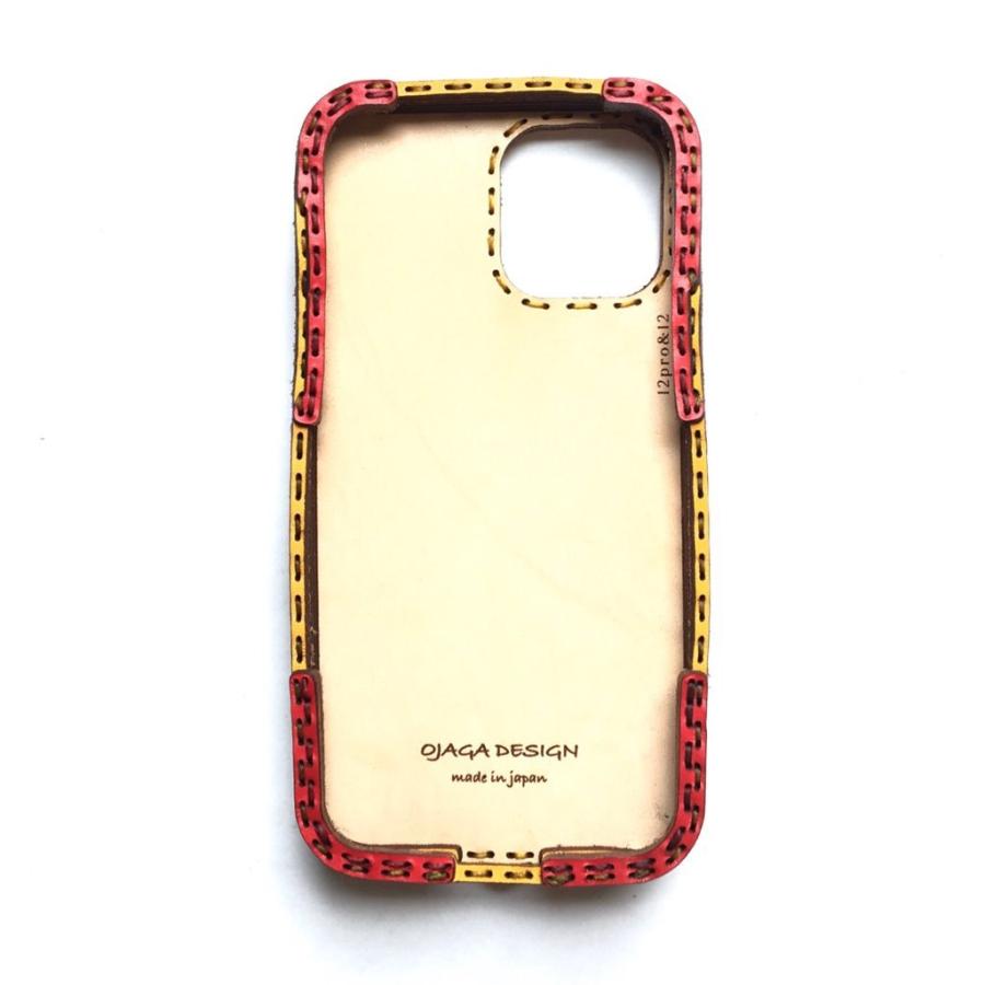 ojagadesignオジャガデザイン☆ギガゾンビレザーiPhoneケース！レア ojaga design 【Yahoo限定カラー】レザーiPhone12ProMaxケース