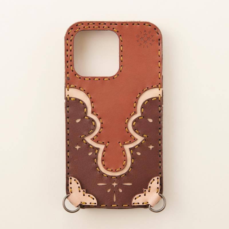 ojaga design レザーiPhone13ケース オリエンタル OJAGADESIGN