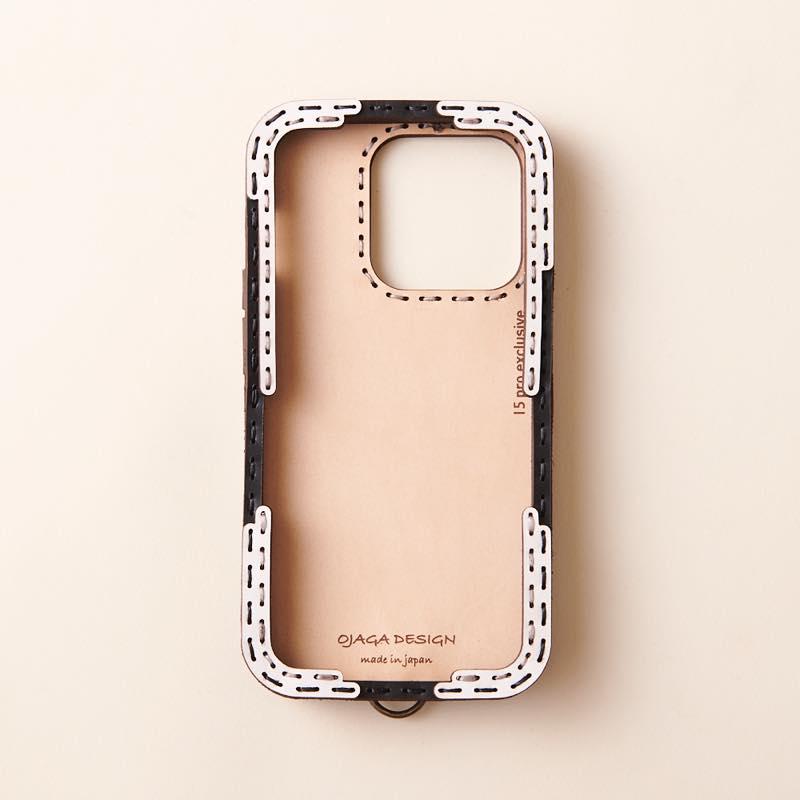 【美品】オジャガデザイン　iPhone15 ケース ojaga design レザーiPhone15ケース ミックス5color OJAGADESIGN