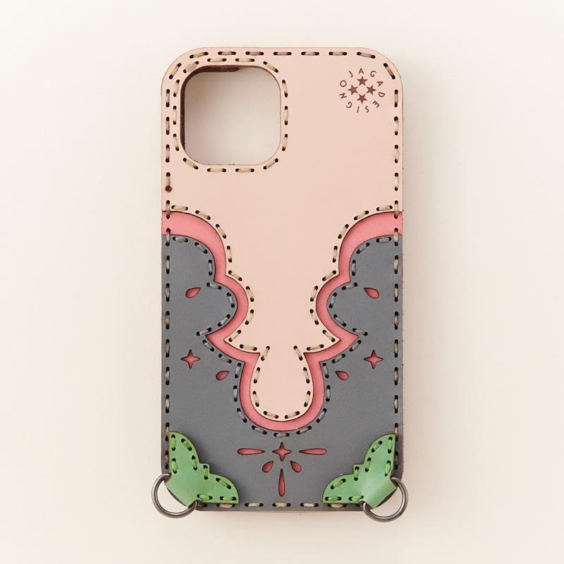 ojaga design（オジャガデザイン） レザーiPhone15ケース ミックス