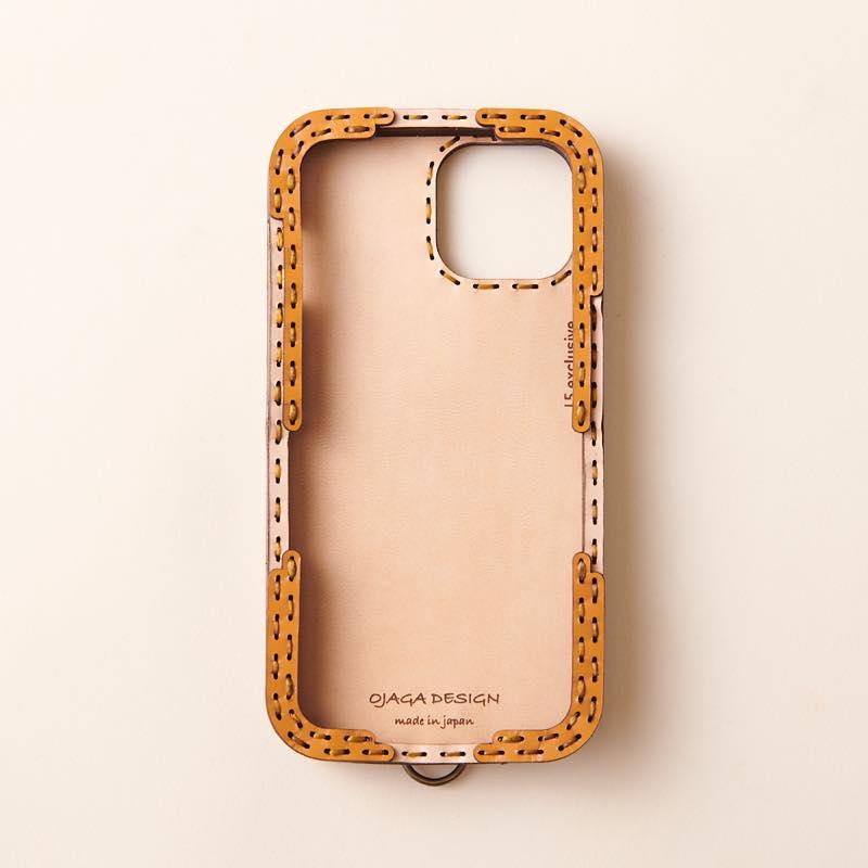 最終価格♪1個　オジャガデザイン　iPhone15 pro 　スマホ　ケース ojaga design（オジャガデザイン） レザーiPhone15Promaxケース