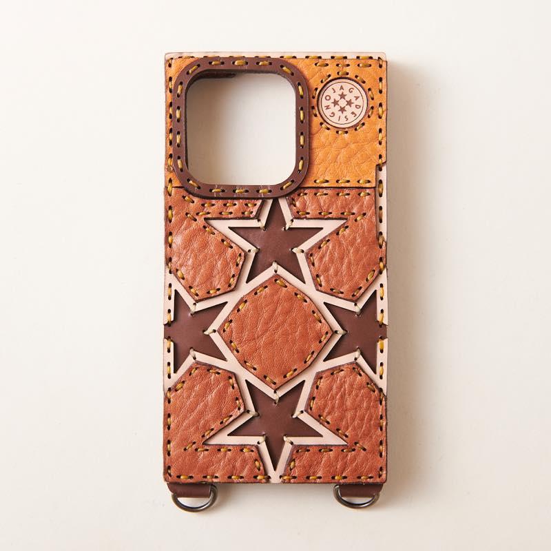 ojaga design（オジャガデザイン） レザーiPhone15proケース ミックス