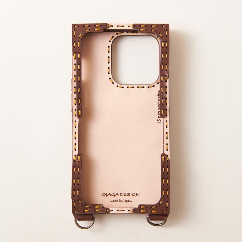 ojaga design（オジャガデザイン） レザーiPhone15proケース ミックス