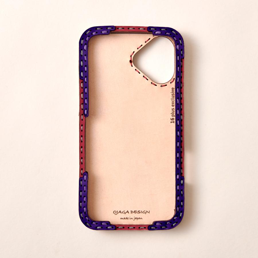 OJAGADESIGN／オジャガデザインiPhone16 ケース ojaga design（オジャガデザイン） レザーiPhone16ケース ミックス