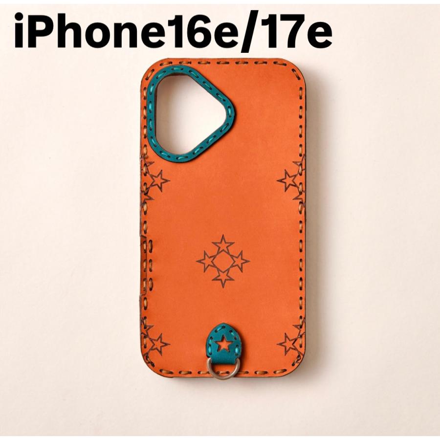美品 OJAGA DESIGN オジャガデザイン iPhone16 ケース ojaga design（オジャガデザイン） レザーiPhone16e(17e)ケース