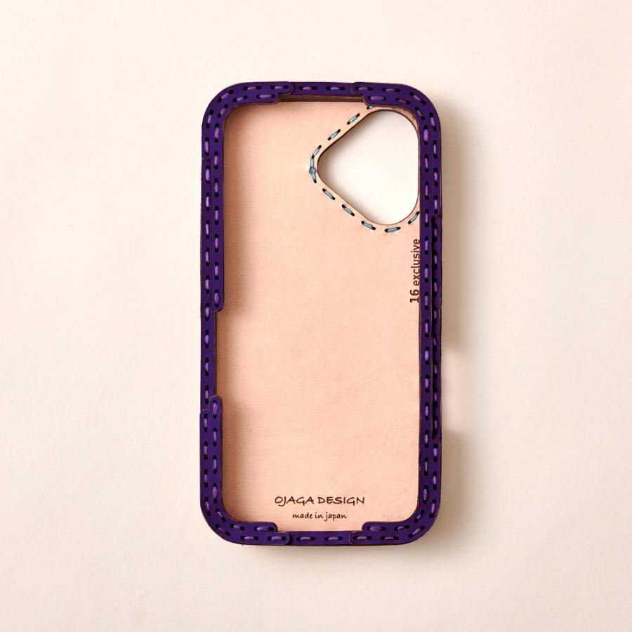 ojaga design（オジャガデザイン） レザーiPhone16Plusケース ミックス