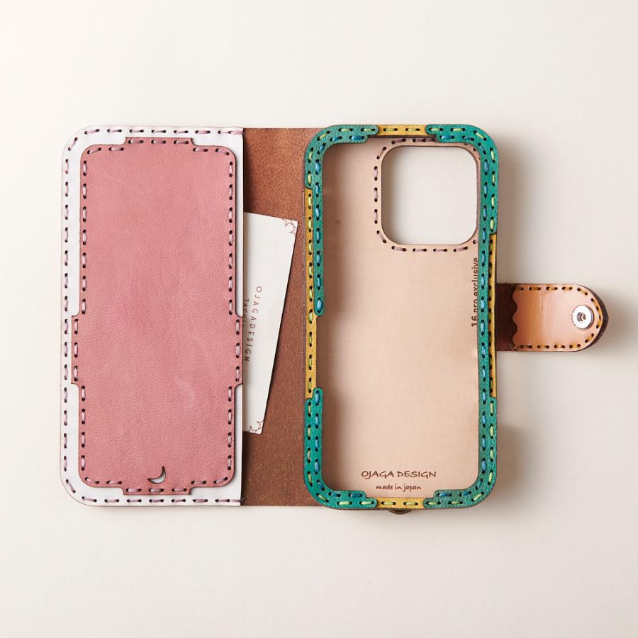 ojaga design（オジャガデザイン） レザーiPhone16Plusケース ミックス