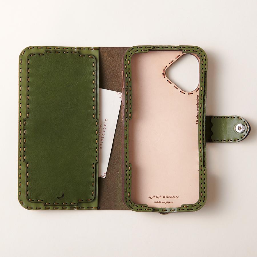 新品 Universal made × OJAGA DESIGN 本革 オジャガ ojaga design（オジャガデザイン） レザーiPhone16Plusケース ミックス