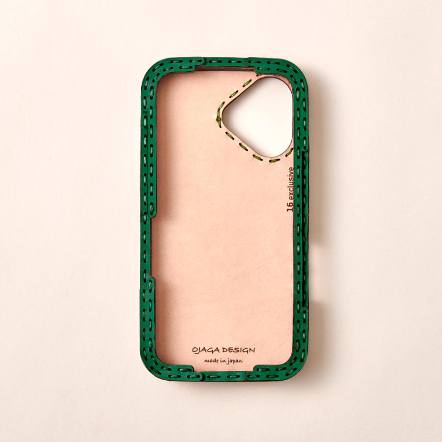 ojaga design（オジャガデザイン） レザーiPhone16proケース ミックス