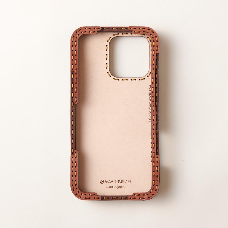 ojaga design（オジャガデザイン） レザーiPhone16Proケース ミックス