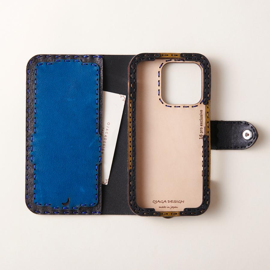 ojaga design（オジャガデザイン） レザーiPhone16proケース ミックス