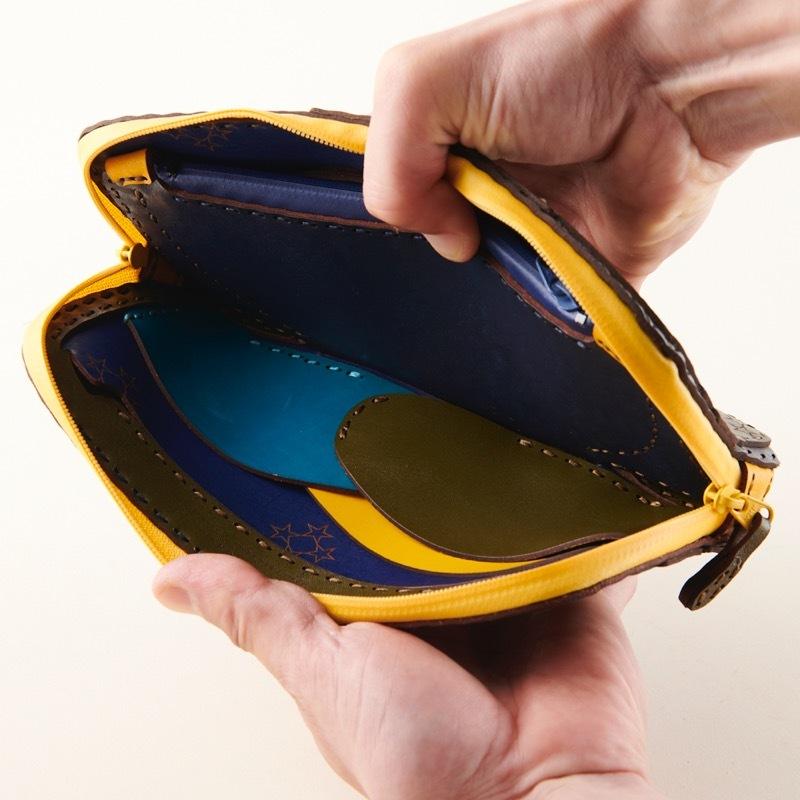 ojaga design（オジャガデザイン） レザーロングウォレット 4color ZIP