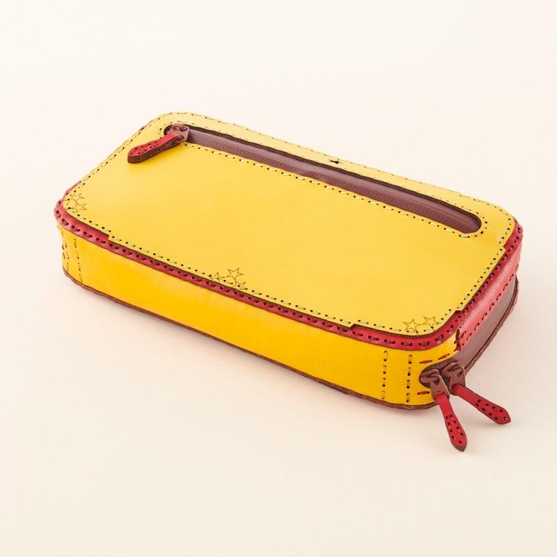レザービッグウォレット/クラッチバッグ 4color ZIPタイプ OJAGADESIGN(オジャガデザイン) WT-S12 ELPIS 革製品 本革 ハンドメイドの画像