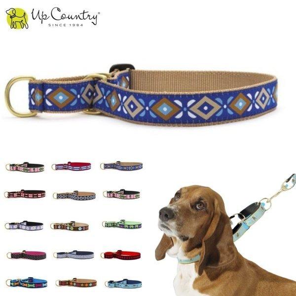 犬用 首輪 ハーフチョーク アステカブルー トレーニング 引っ張り防止 すり抜け防止 可愛い おしゃれ 小型犬 中型犬 大型犬 Up Country アップカントリー
