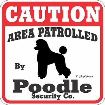 猛犬注意 Caution 犬がいます 看板 サインボード プレート プードル Caution Poodle オジコペット 通販 Yahoo ショッピング