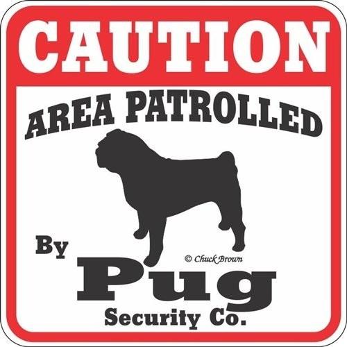 猛犬注意 Caution 犬がいます 看板 サインボード プレート パグ犬 Burnsphoto Com