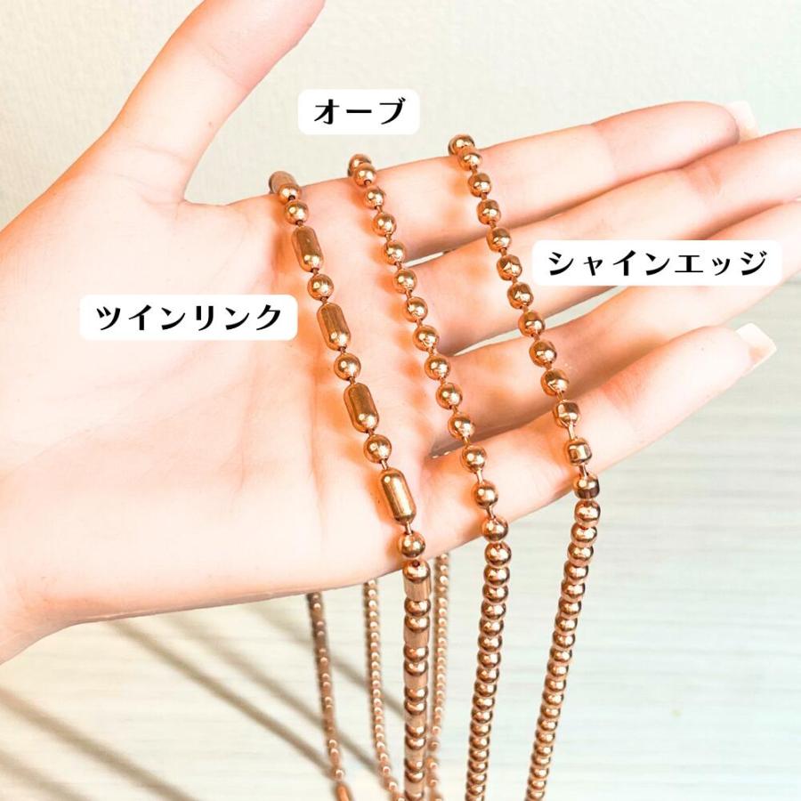 純銅 銅 ネックレス アンクレット [Mサイズ/3.2mm 長さ:50cm 