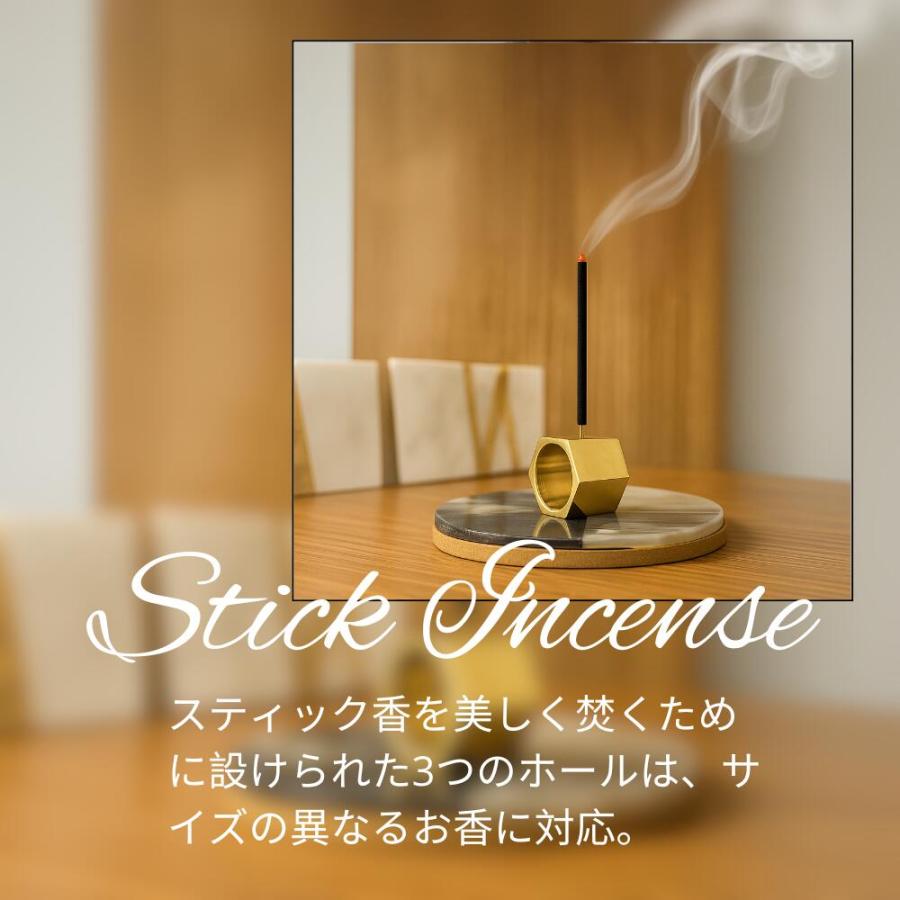 パロサント香木/六角ホルダーセット 真鍮製 パロサントホルダー お香た 
