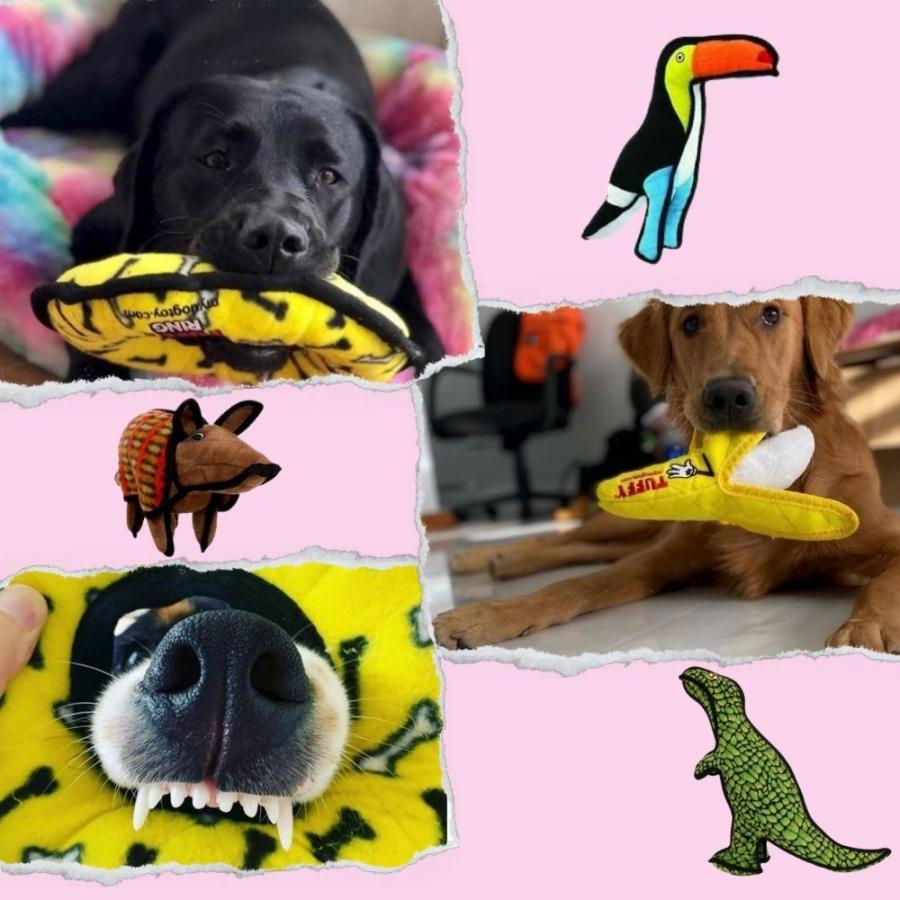 タフィーズ ティラノサウルス レギュラー 犬用 おもちゃ ぬいぐるみ