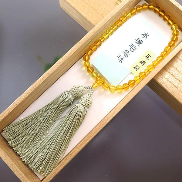 念珠、数珠、片手用 天然琥珀 7ミリ 【公式通販】