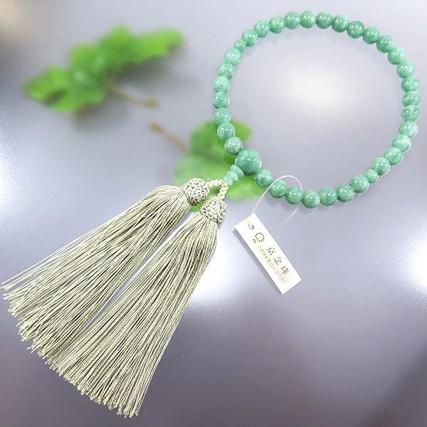 定番から日本未入荷 香源 お数珠専門店数珠 女性用 上質ビルマ翡翠