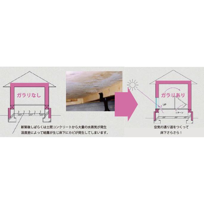 passiv material 木製床ガラリ 150×440mm 木製 換気口_4