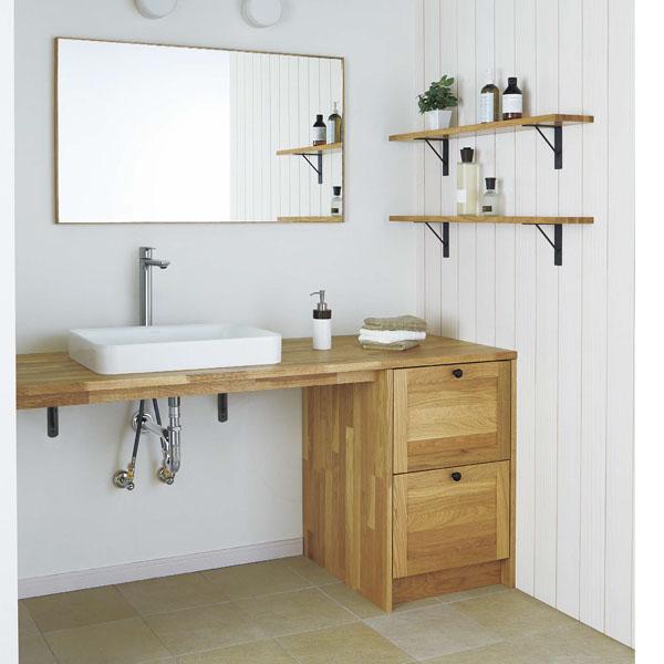 ウッドワン 木製枠ミラー （大） W1000×H600 樹種：ニュージーパイン