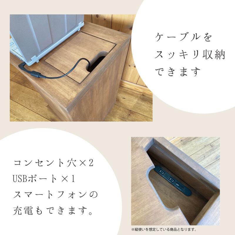 Cract s.table クラクトサイドテーブル コンセント付き サイドテーブル ベッドサイド コの字 木 おしゃれ 木製 机 ソファ ソファー ナイトテーブル