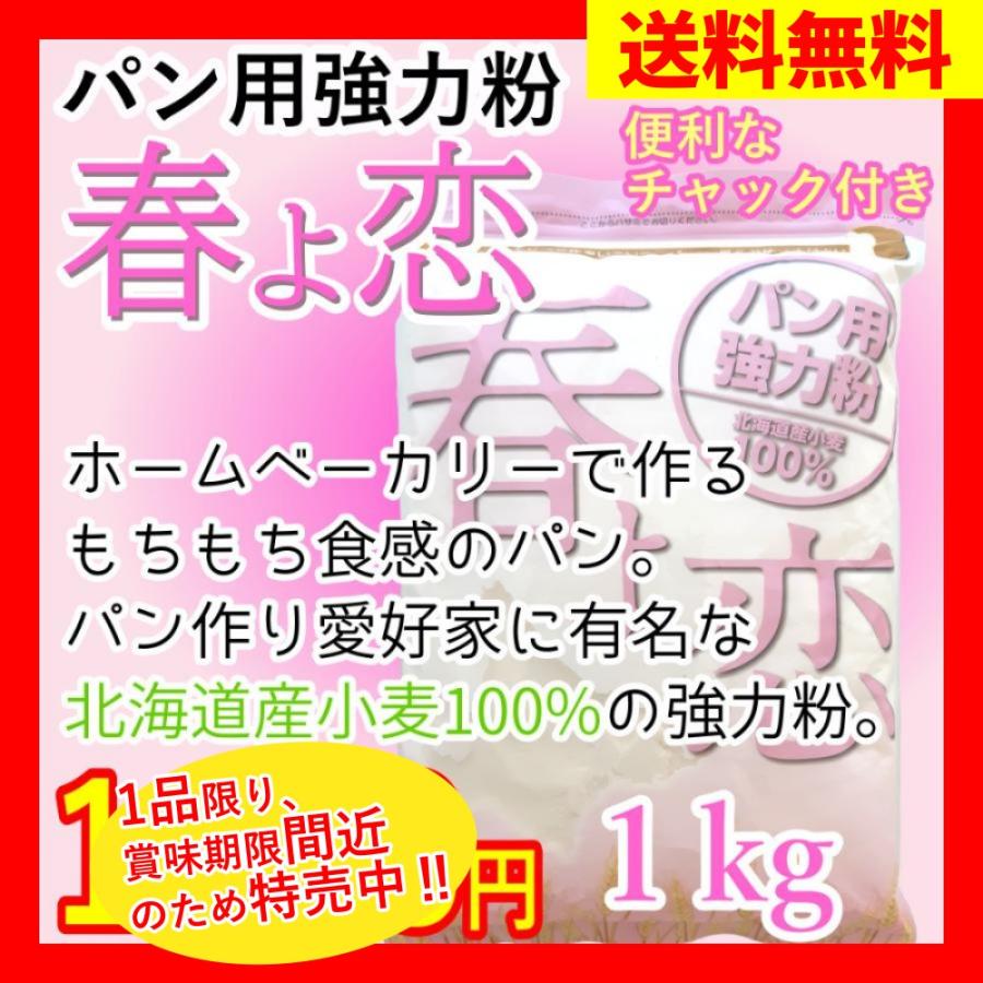 パン用 強力粉 春よ恋 1kg 北海道産 小麦 100％ 送料無料 ふっくら しっとり :np5006:うまかばい九州 - 通販 -  Yahoo!ショッピング