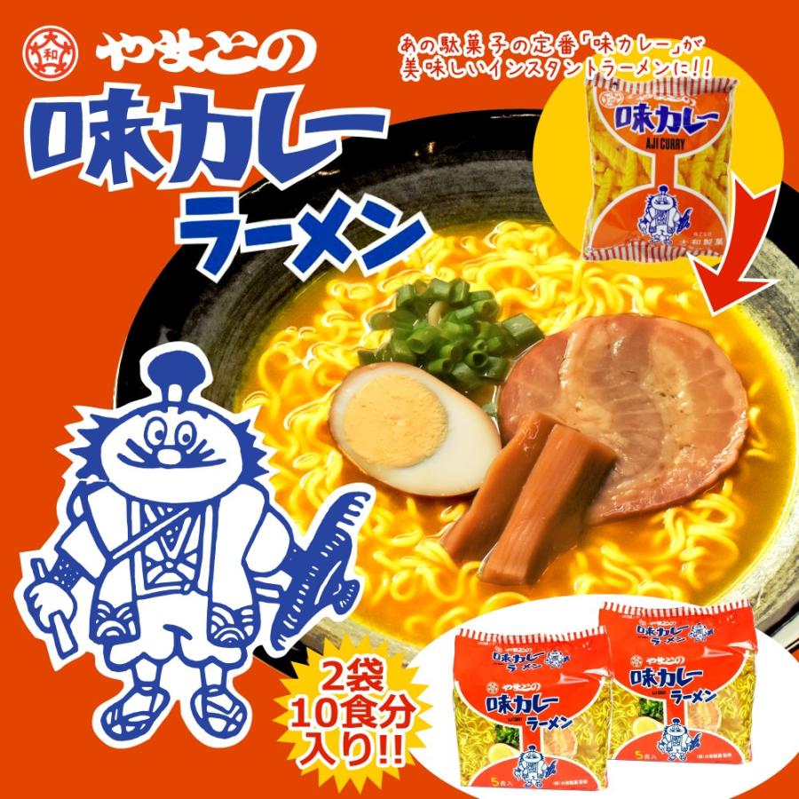 インスタント ラーメン カレー味 やまとの味カレー 5食入2袋 大和製菓