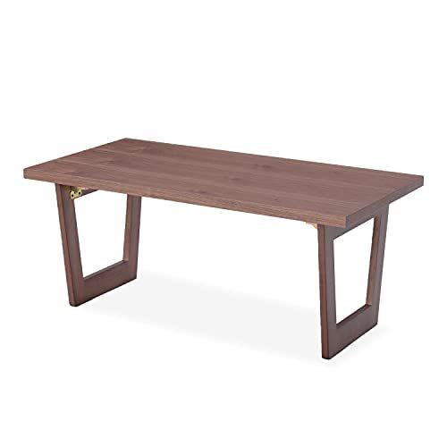 本物の LOWYA ウォルナット ミニ 幅88×奥行50cm コーヒーテーブル 木製 折り畳み テーブル ロウヤ センターテーブル