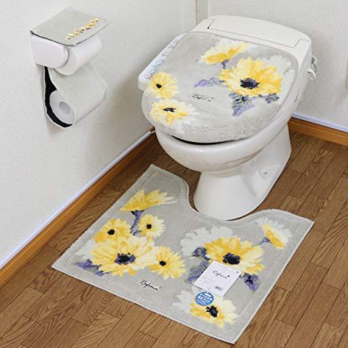 トイレマット セット 北欧 3点 ペーパーホルダーカバー トイレ用マット カバーセット おしゃれ 3点 北欧 日本製 高級ブランド 風水 防臭 抗菌 Store A B07dzyvc 2325 吸水加工 Okabe