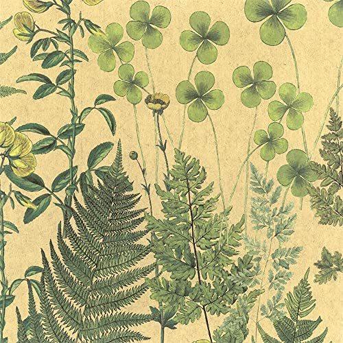 壁紙屋本舗 はがせる 亜麻壁紙 リネン リネン 厚手 クロス ボタニカル柄 サニー サニー 断熱 住宅設備 北欧 48 270cm A B09jrzqxnd 2109 Store Okabe 2パネルセット 調湿