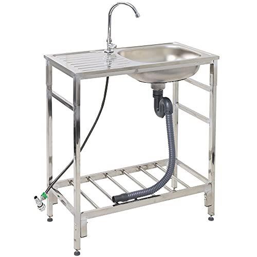 Iimono117 流し台 蛇口 Diy 工具 フルセット キッチン 屋外 流し台 ガーデンシンク 蛇口 キッチンシンク シンク 流し ステンレス75cm 蛇口あり A B09nhsd7r6 2226 おしゃれ 台所 Store Okabe