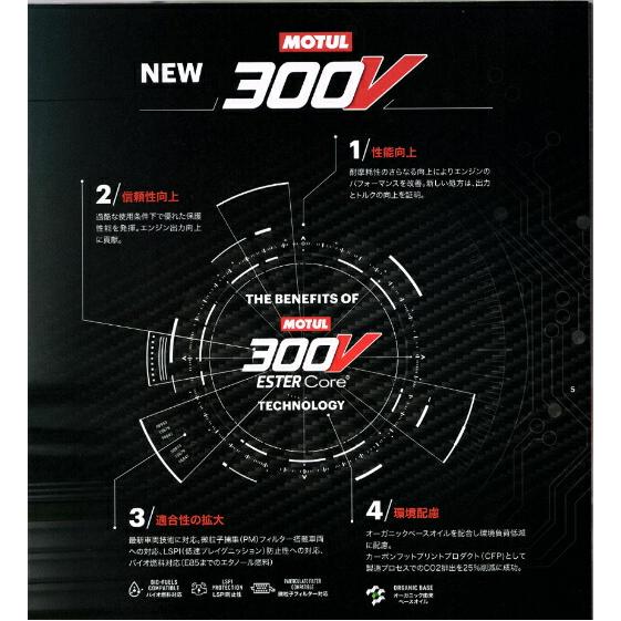 MOTUL 300V FACTORY LINE ROAD RACING 15W50 1L 5本セット(沖縄県は送料別途お見積り)｜okabeya｜02