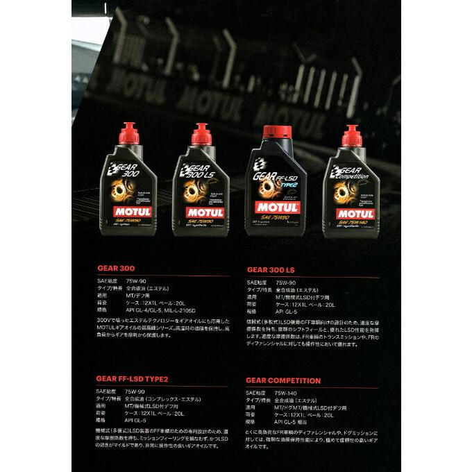 MOTUL GEAR BOX 80W90 1L 4本セット(沖縄県は送料別途お見積り)｜okabeya｜04