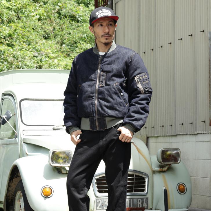 児島ジーンズ デニムMA-1フライトジャケット KOJIMAGENES KGR-504