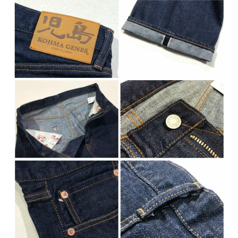 児島ジーンズ15oz セルビッチパイプドワイドストレートデニム新品W30 15oz selvedge piped wide denim / 15ozセルビッチ パイプド