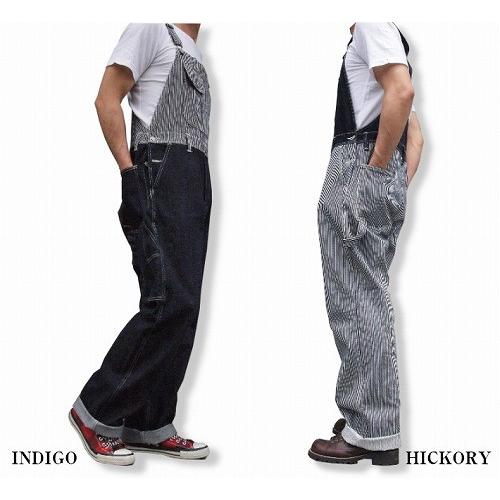 児島ジーンズ 児島ジーンズデニムヒッコリーオーバーオールRNB