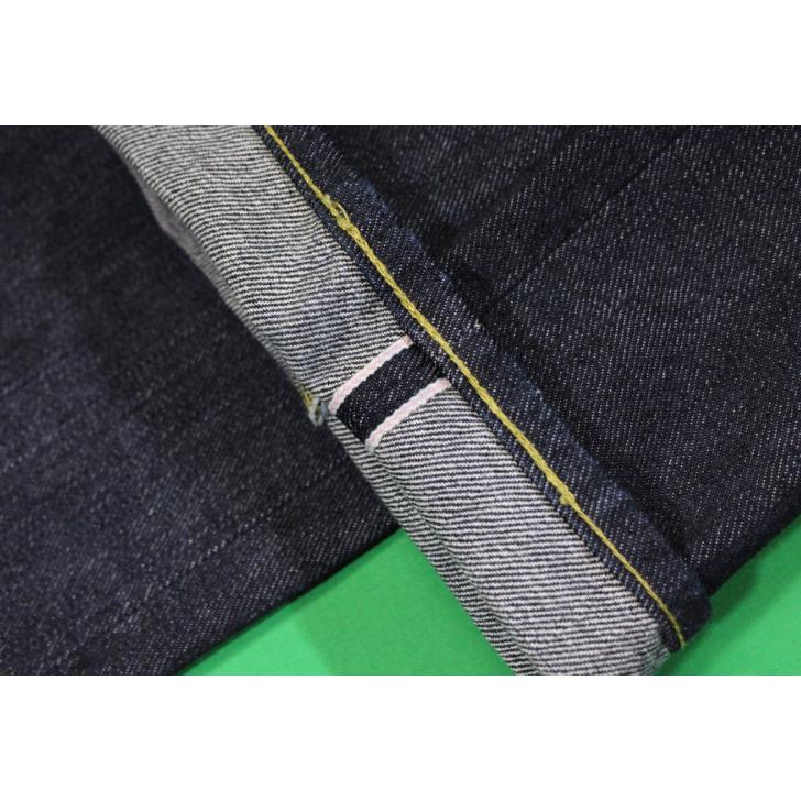 児島ジーンズ 17オンス左綾セルビッチカウボーイストレートデニム RNB