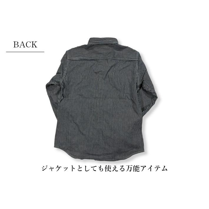 児島ジーンズ ベーシックワークシャツ デニムヒッコリー RNB-202RS