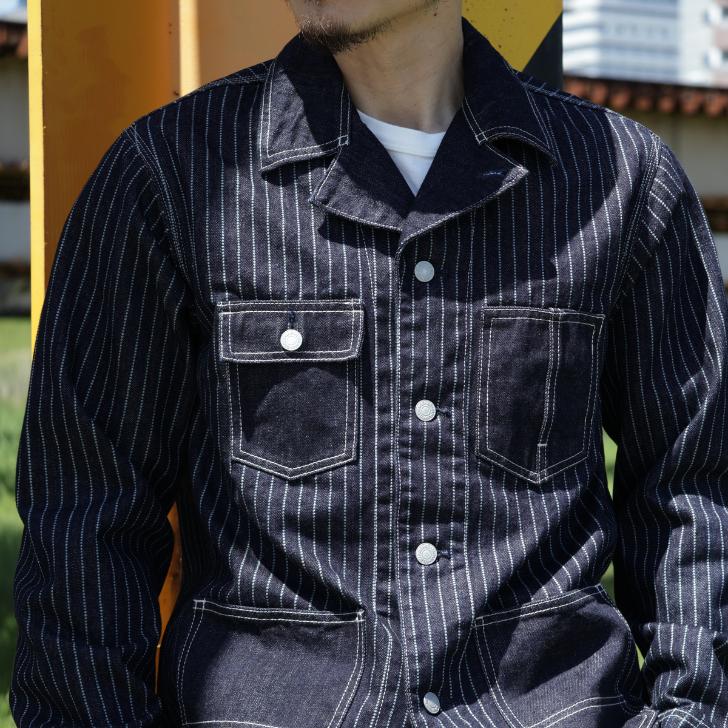 児島ジーンズ 13ozウォバッシュカバーオール KOJIMAGENES RNB-5078