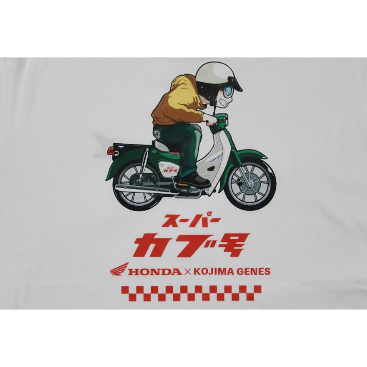 児島ジーンズ ホンダコラボ スーパーカブ Tシャツ RNB-6553
