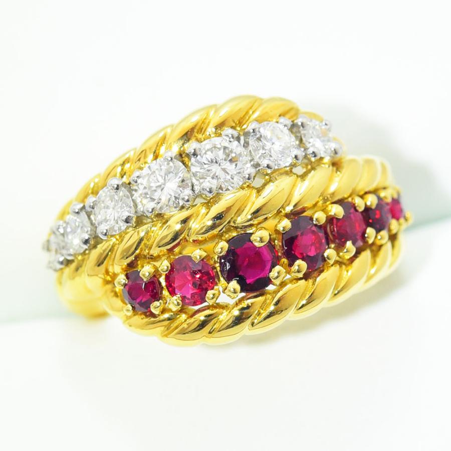 ヴァンクリーフリング ヴィンテージ アルハンブラ リング 18K イエローゴールド